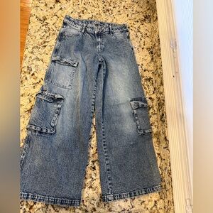 Art Class Kids Blue Cargo Jeans
